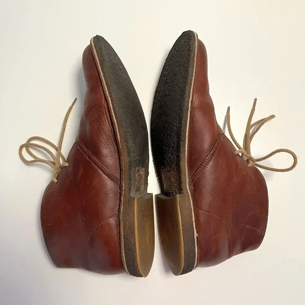 UGG Chukka Boot Size 11.5 Leighton Brown Leather Laceup